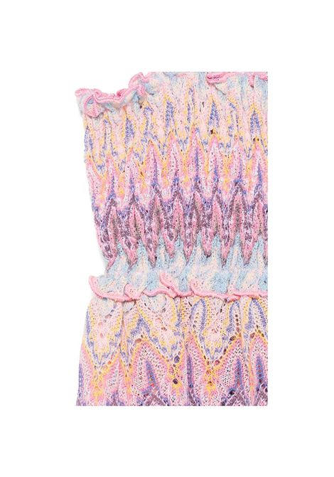 Top Mc2 Saint Barth Irmine bambina IRMINEJR04882H Rosa inserto lurex spalline sottili MC2 SAINT BARTH | Top | IRMINEJR04882H0121